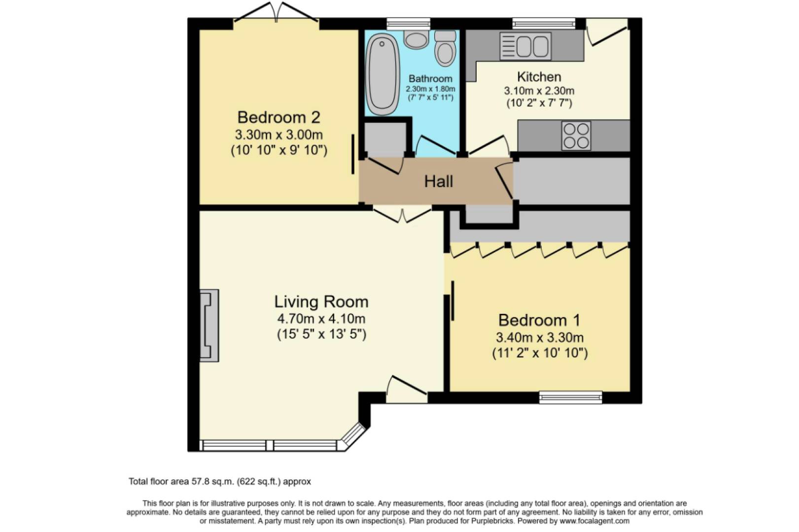 35 Eldon Avenue, Borehamwood WD6 1NL floorplan